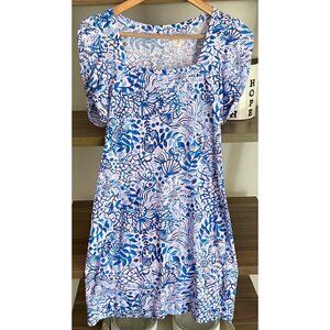 LILLY PULITZER TWIST SLEEVE DRESS, SIZE XS
